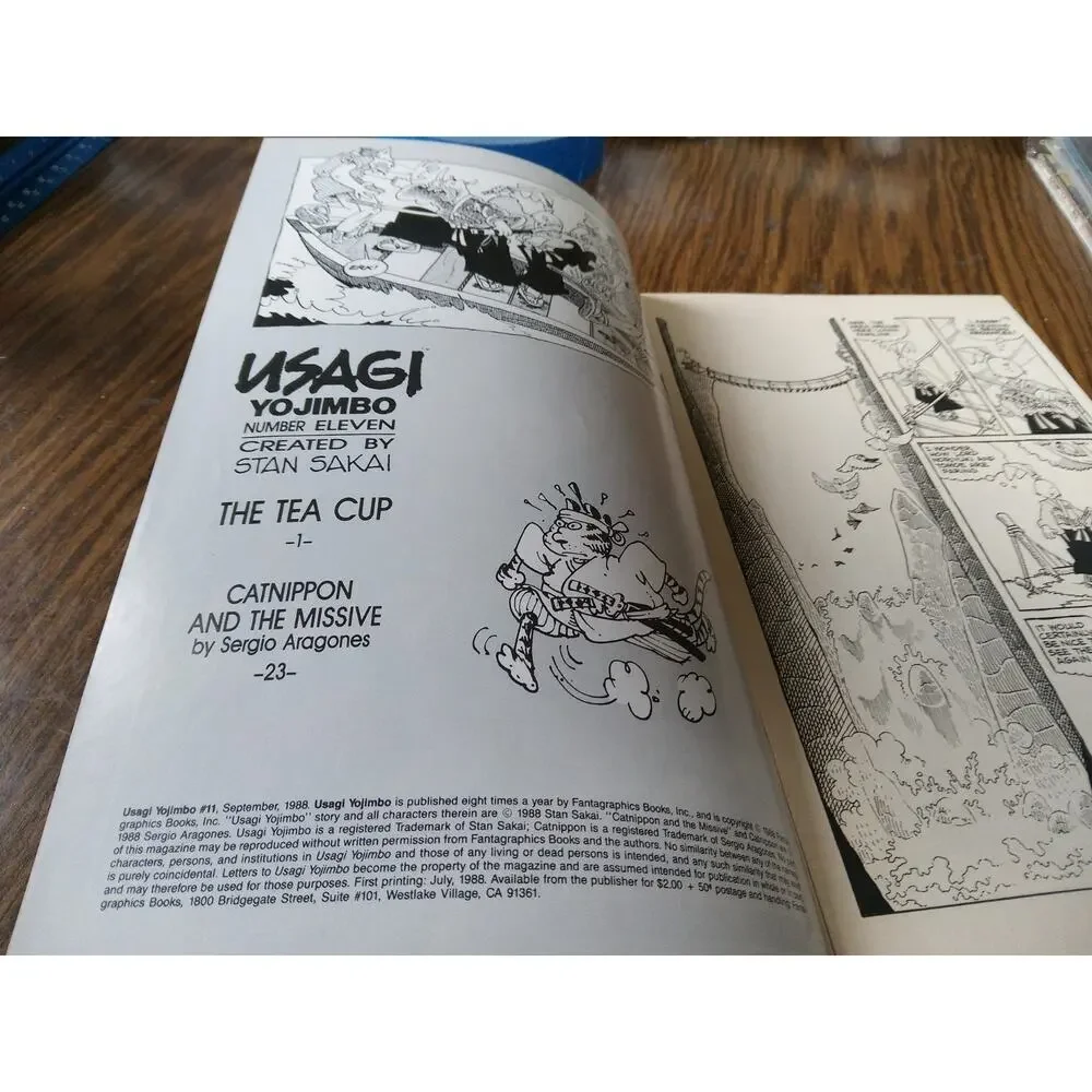 Usagi Yojimbo #11 September 1988 Fantagraphics Books